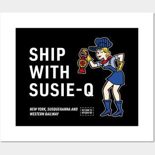 NYS&W RR SHIP WITH SUSIE-Q Posters and Art